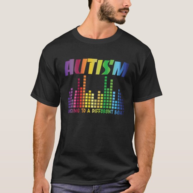Autism Puzzle Autism Awareness Dancing To A Differ T-Shirt (Front)