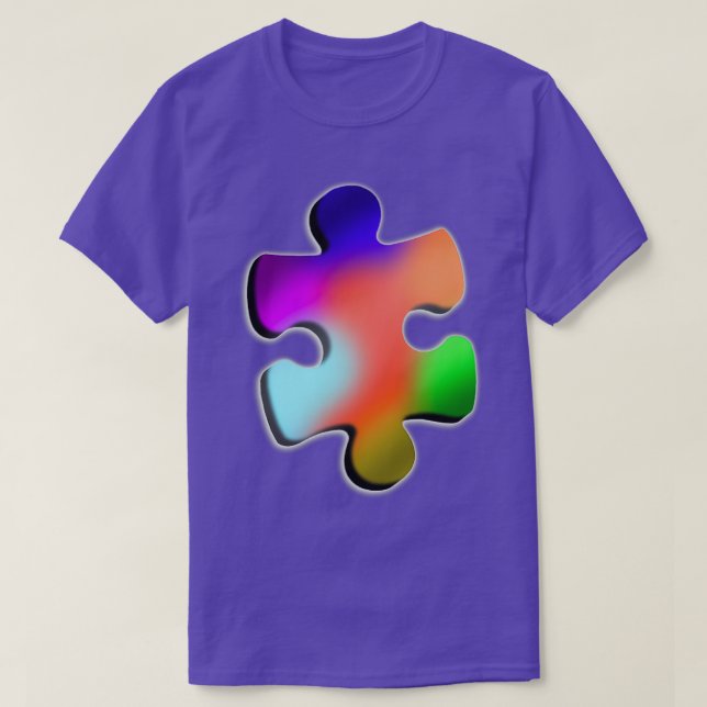 Autism puzzle autism day T-Shirt (Design Front)