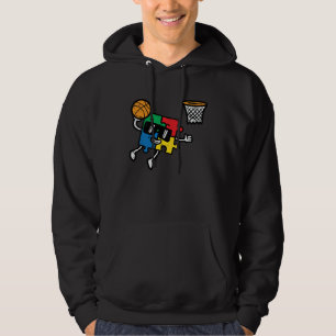 Autism Puzzle Basketball Dunk Awareness Toddler Bo Hoodie