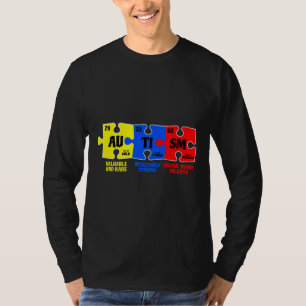 Autism Puzzle Chemical Element Autism Awareness T-Shirt