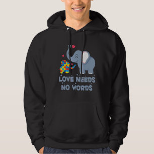 Autism-Puzzle Elephant Autism Awareness Day Gift Hoodie