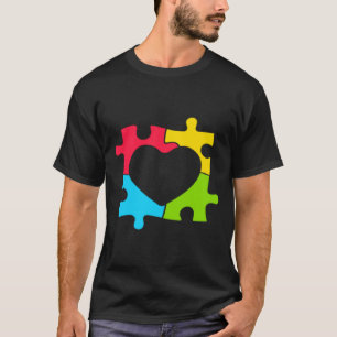 Autism Puzzle Heart Autism Awareness Love Autistic T-Shirt