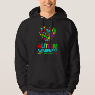 Autism Puzzle Heart Love Accept Understand Autism  Hoodie