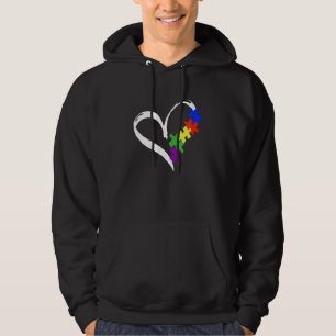 Autism Puzzle Love Autism Awareness Graphic For Wo Hoodie