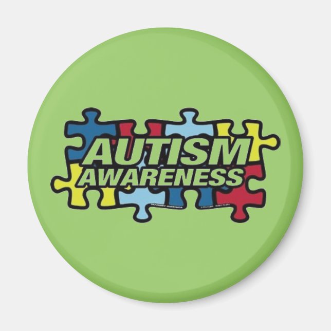 Autism Puzzle Magnet (Front)