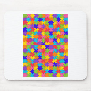 autism puzzle mouse mat