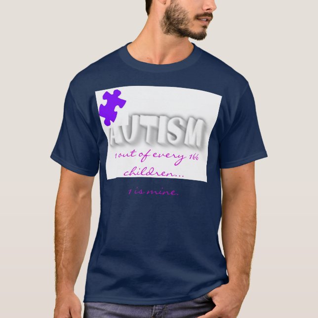 Autism  Puzzle Piece for parent script  T-Shirt (Front)