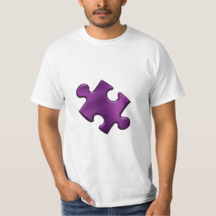Autism Puzzle Piece Purple T-Shirt