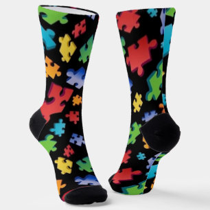 Autism Puzzle Pieces Socks