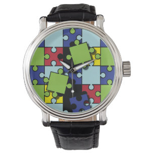 Autism Puzzle Pieces Watch