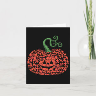 Autism Puzzle Pumpkin Halloween Autism Mens Womens Card