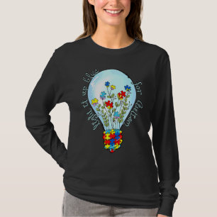 Autism Puzzle Ribbon Light It Up Blue For Autism A T-Shirt