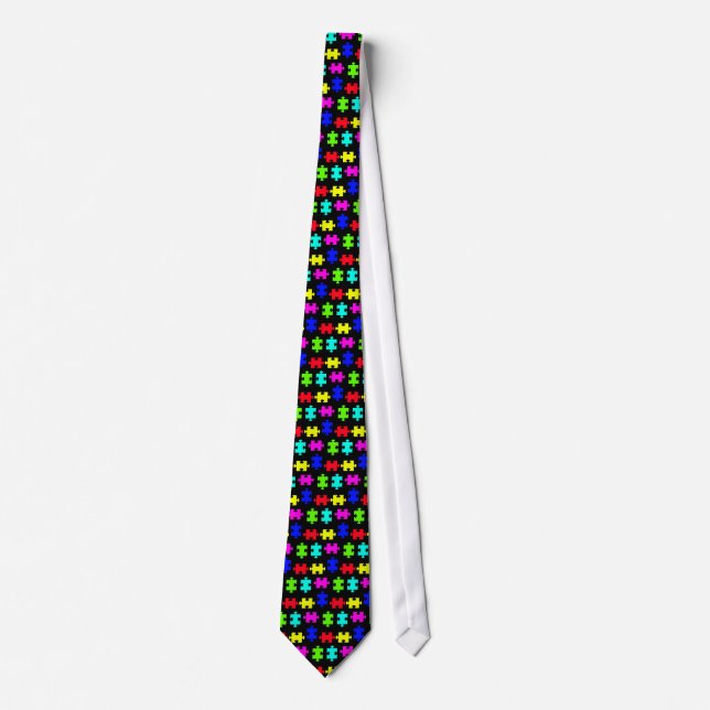 Autism puzzle tie (Front)