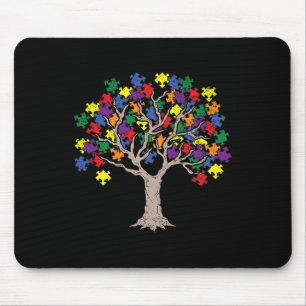 Autism Puzzle Tree Lgbt-q Gay Pride Rainbow Flag M Mouse Mat