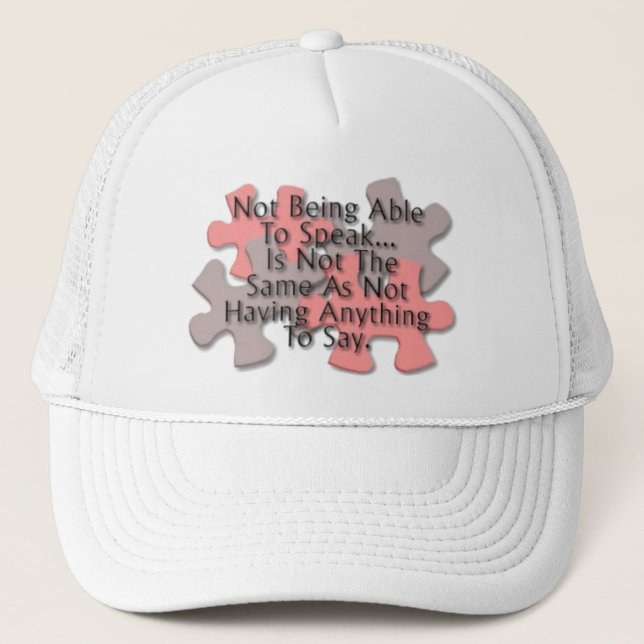 Autism Puzzle Trucker Hat (Front)
