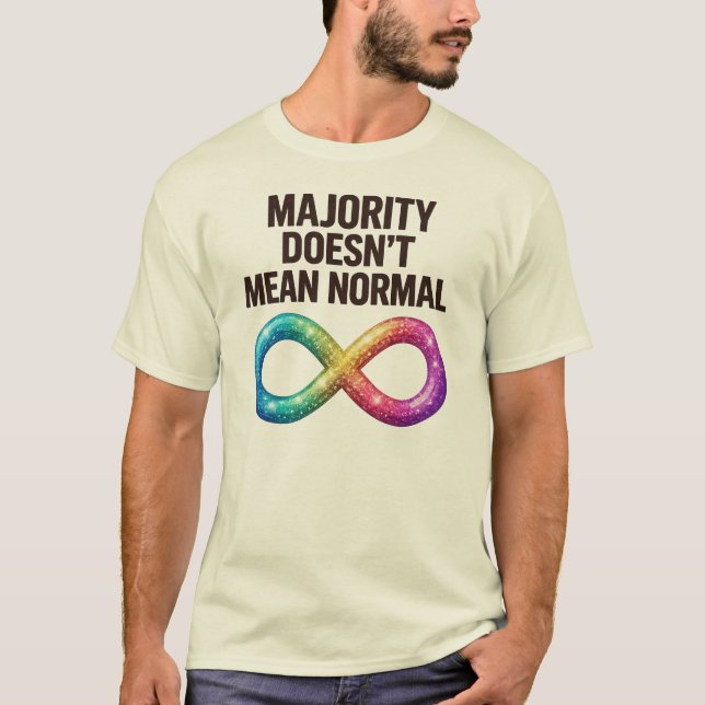 Autism Quote T-Shirt Gift, Infinity Sign  (Front)