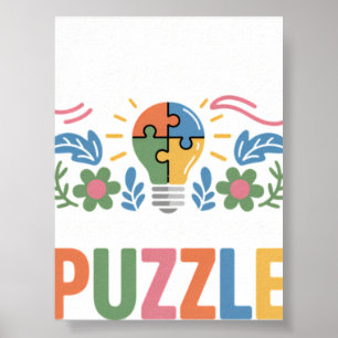 Autism Rainbow Autistic Pride Inclusion ADH Poster