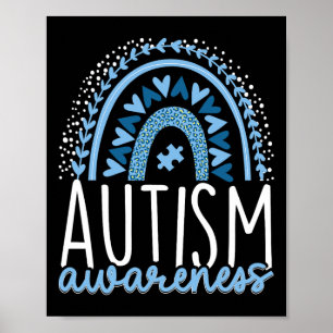 Autism Rainbow Autistic Pride Inclusion Adhd Poster