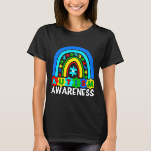 Autism Rainbow Funny Autism Awareness Month Women  T-Shirt