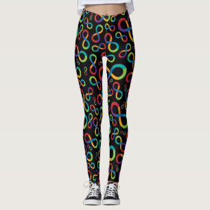Autism Rainbow Infinity Neurodiversity Leggings