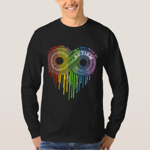 Autism Rainbow Infinity Symbol Asd Awareness 4 T-Shirt