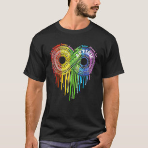 Autism Rainbow Infinity Symbol Asd Awareness T-Shirt
