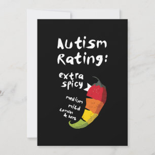 Autism Rating Extra Spicy T-Shirt Save The Date