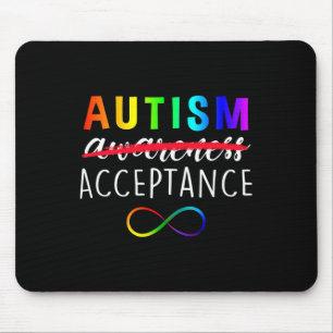 Autism - Red Instead - Acceptance Not Awareness Mouse Mat