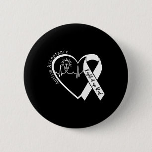 Autism - Red Instead - Acceptance Not Awareness #r 6 Cm Round Badge
