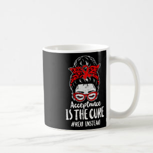 Autism - Red Instead - Acceptance Not Awareness #r Coffee Mug
