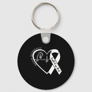 Autism - Red Instead - Acceptance Not Awareness #r Key Ring