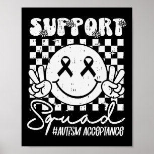Autism - Red Instead - Acceptance Not Awareness #r Poster