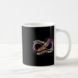 Autism Red Instead Infinity Symbol Autistic Accept Coffee Mug