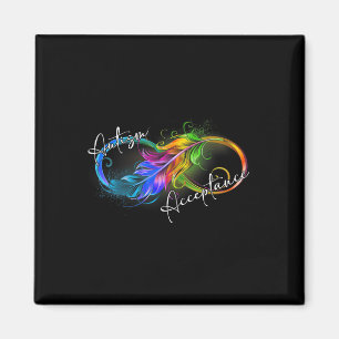 Autism Red Instead Infinity Symbol Autistic Accept Magnet