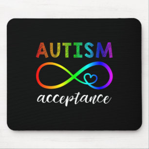 Autism - Red Instead Inifinity - Acceptance Mouse Mat