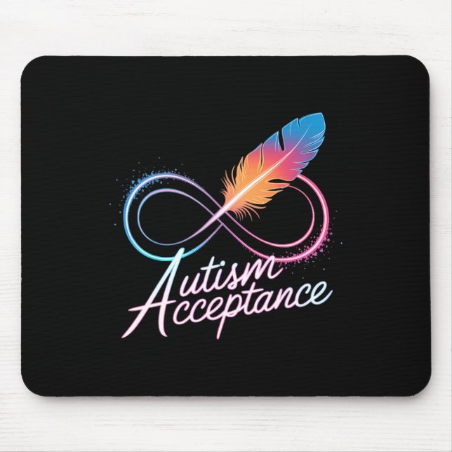 Autism Red Instead  Mouse Mat (Front)