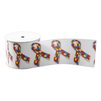 Autism Ribbon Ribbon Grosgrain Ribbon
