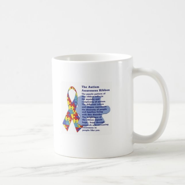 Autism ribbon story mug (Right)