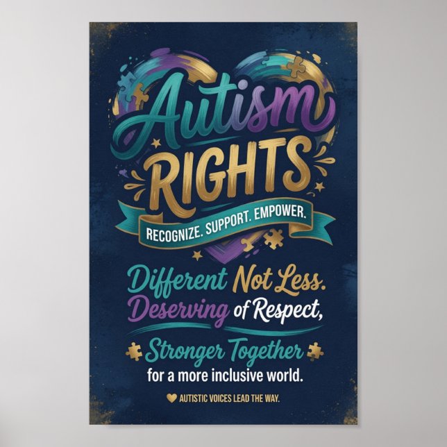 Autism Rights Poster (Front)