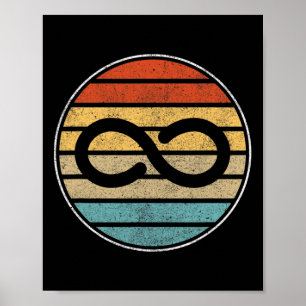 Autism Rights Retro Vintage Infinity – Autism Awar Poster