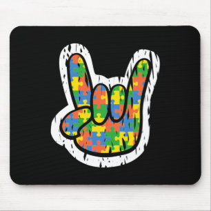 Autism Rocking Hand Disabilities Month  Mouse Mat