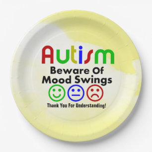 Autism school/events Paper Plates 9"