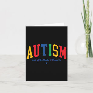 Autism Seeing The World Differently Autism Awarene Card