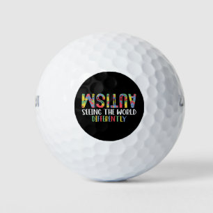 Autism Seeing The World Differently Autism Awarene Golf Balls