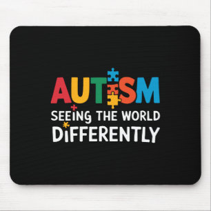 Autism Seeing The World Differently Autism Awarene Mouse Mat