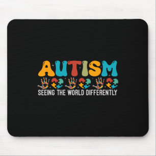 Autism Seeing The World Differently Autism Awarene Mouse Mat