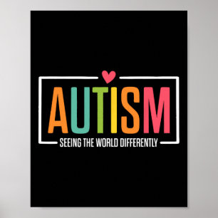 Autism Seeing The World Differently Autism Awarene Poster