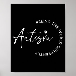 Autism Seeing The World Differently Autism Awarene Poster