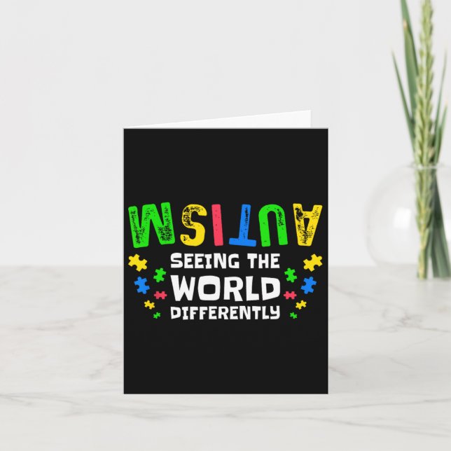 Autism Seeing The World Differently Neurodiversity Card (Front)