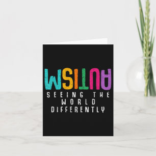 Autism Seeing The World Differently Support Autism Card